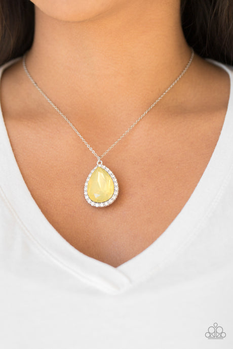 Paparazzi ~ Come Of AGELESS ~ Yellow Pendant Necklace Set
