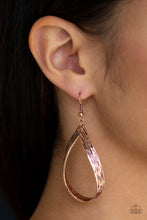 Load image into Gallery viewer, Paparazzi ~ Come REIGN or Shine ~ Copper Earrings