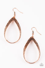 Load image into Gallery viewer, Paparazzi ~ Come REIGN or Shine ~ Copper Earrings
