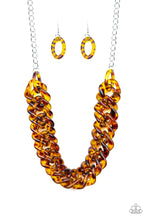 Load image into Gallery viewer, Paparazzi ~ Comin In HAUTE ~ Brown Acrylic Necklace Set (Life of the Party Exclusive)