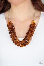 Load image into Gallery viewer, Paparazzi ~ Comin In HAUTE ~ Brown Acrylic Necklace Set (Life of the Party Exclusive)