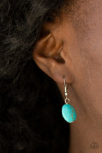 Load image into Gallery viewer, Paparazzi ~ Commander In CHIEFETTE ~ Blue Turquoise Necklace Set
