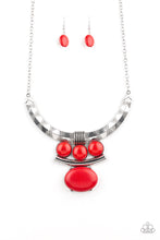 Load image into Gallery viewer, Paparazzi ~ Commander In CHIEFETTE ~ Red Necklace Set