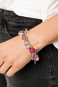 Paparazzi ~ Completely Innocent ~ Pink Charm Bracelet