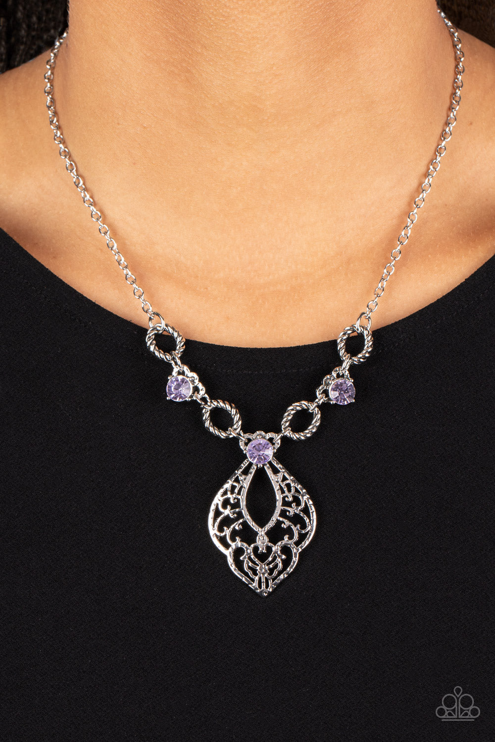 Paparazzi ~ Contemporary Connections ~ Purple Necklace Set
