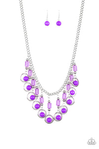 Paparazzi ~ Cool Cascade ~ Purple Necklace Set