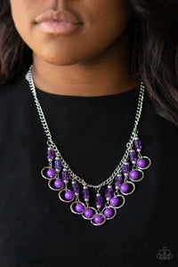 Paparazzi ~ Cool Cascade ~ Purple Necklace Set