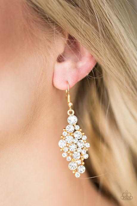 Paparazzi ~ Cosmically Chic ~ Gold Earrings
