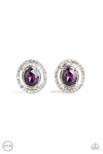 Load image into Gallery viewer, Paparazzi - Cost A Fortune - Purple Clip On Earrings - Klassy Jewelz Boutique