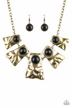Load image into Gallery viewer, Paparazzi ~ Cougar ~ Brass Necklace Set