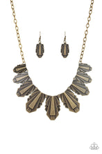 Load image into Gallery viewer, Paparazzi ~Cougar Cave ~ Brass Necklace Set