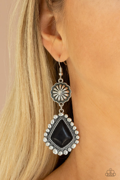 Paparazzi ~ Country Cavalier ~ Black Earrings