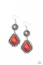 Load image into Gallery viewer, Paparazzi ~ Country Cavalier ~ Red Earrings