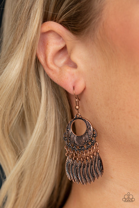 Paparazzi ~ Country Chimes ~ Copper Earrings