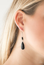Load image into Gallery viewer, Paparazzi ~ Courageously Canyon ~ Black Earrings