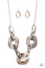 Load image into Gallery viewer, Paparazzi ~ Courageously Chromatic ~ Silver Necklace Set
