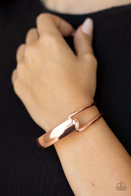 Paparazzi ~ Couture-Clutcher ~ Copper Bracelet