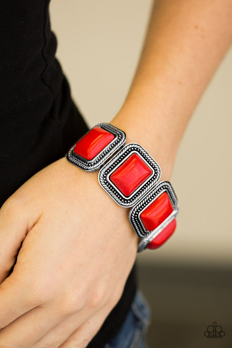 Paparazzi ~ Cowgirl Chic ~ Red Bracelet