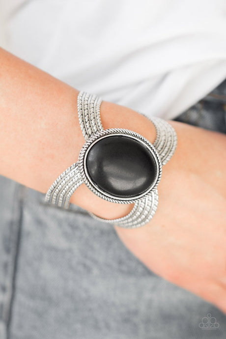 Paparazzi ~ Coyote Couture ~ Black Cuff Bracelet