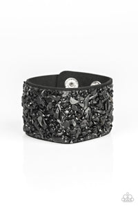 Paparazzi ~ Crush Rush ~ Black Urban Bracelet