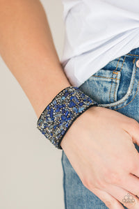 Paparazzi ~ Crush Rush ~ Blue Urban Bracelet