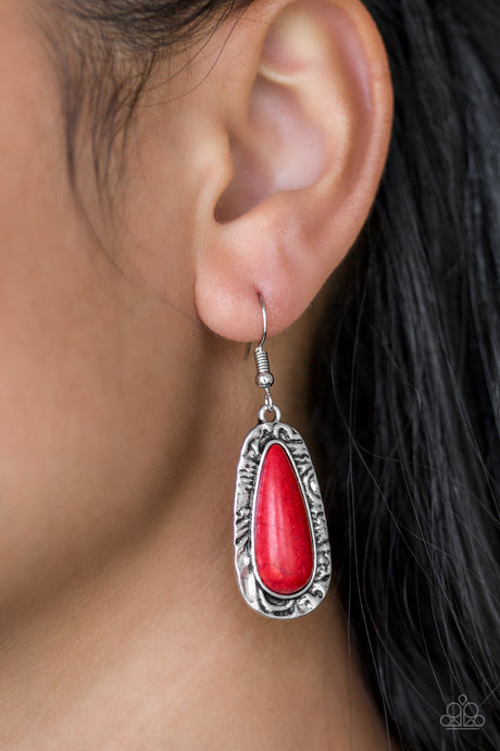 Paparazzi ~ Cruzin Colorado ~ Red Earrings