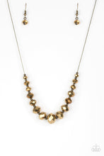 Load image into Gallery viewer, Paparazzi ~ Crystal Carriages ~ Brass Necklace Set
