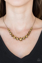 Load image into Gallery viewer, Paparazzi ~ Crystal Carriages ~ Brass Necklace Set