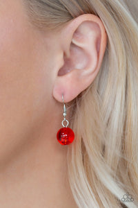 Paparazzi ~ Crystal Charm ~ Red Necklace Set