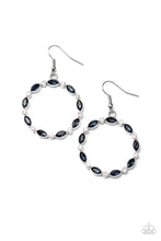 Load image into Gallery viewer, Paparazzi ~ Crystal Circlets ~ Blue Earrings