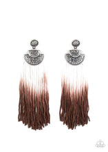 Load image into Gallery viewer, Paparazzi ~ DIP It Up ~ Brown Post Earrings