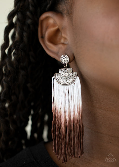 Paparazzi ~ DIP It Up ~ Brown Post Earrings