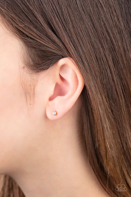 Paparazzi ~ Dainty Decor ~ Gold Post Earrings