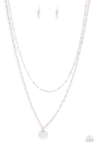 Paparazzi ~ Dainty Demure ~ Pink Necklace Set