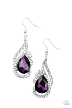 Load image into Gallery viewer, Paparazzi ~ Dancefloor Diva ~ Purple Earrings
