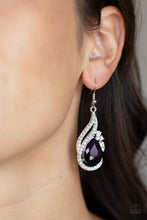 Load image into Gallery viewer, Paparazzi ~ Dancefloor Diva ~ Purple Earrings