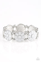 Load image into Gallery viewer, Paparazzi ~ Dancing Dahlias ~ Silver Bracelet
