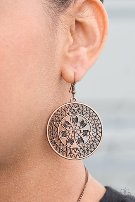 Paparazzi ~ Dandelion Deserts ~ Copper Earrings