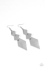 Load image into Gallery viewer, Paparazzi ~ Danger Ahead ~ Silver Earrings