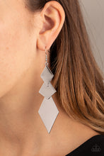 Load image into Gallery viewer, Paparazzi ~ Danger Ahead ~ Silver Earrings