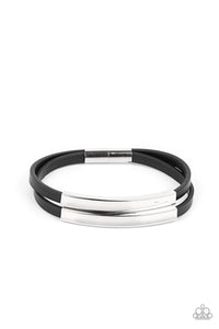 Paparazzi ~ Dangerously Divine ~ Black Magnetic Bracelet