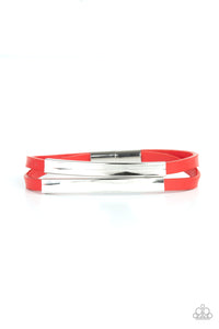 Paparazzi ~ Dangerously Divine ~ Red Magnetic Bracelet