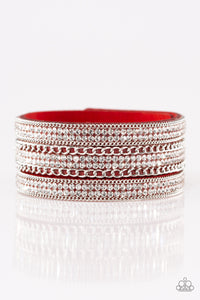 Paparazzi ~ Dangerously Drama Queen ~ Red Urban Bracelet