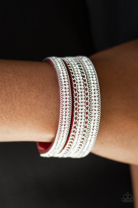 Paparazzi ~ Dangerously Drama Queen ~ Red Urban Bracelet
