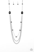 Load image into Gallery viewer, Paparazzi ~ Dare To Dazzle ~ Black Necklace Set