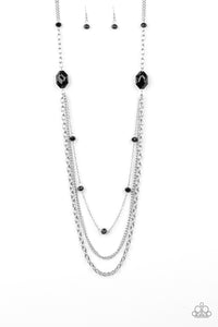 Paparazzi ~ Dare To Dazzle ~ Black Necklace Set