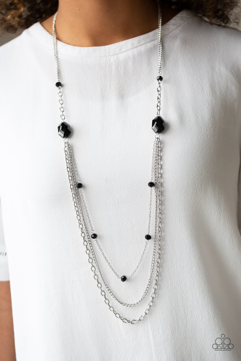 Paparazzi ~ Dare To Dazzle ~ Black Necklace Set
