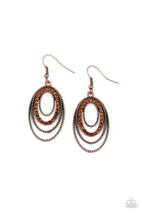Paparazzi ~ Date Night Diva ~ Copper Earrings