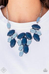 Paparazzi ~ Date Night Nouveau ~ Blue Necklace & Bracelet Set (Fashion fix Exclusive)