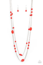 Load image into Gallery viewer, Paparazzi ~ Day Trip Delights ~ Red Necklace Set